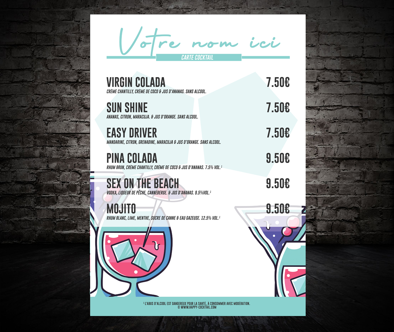 pub sur lieu de vente